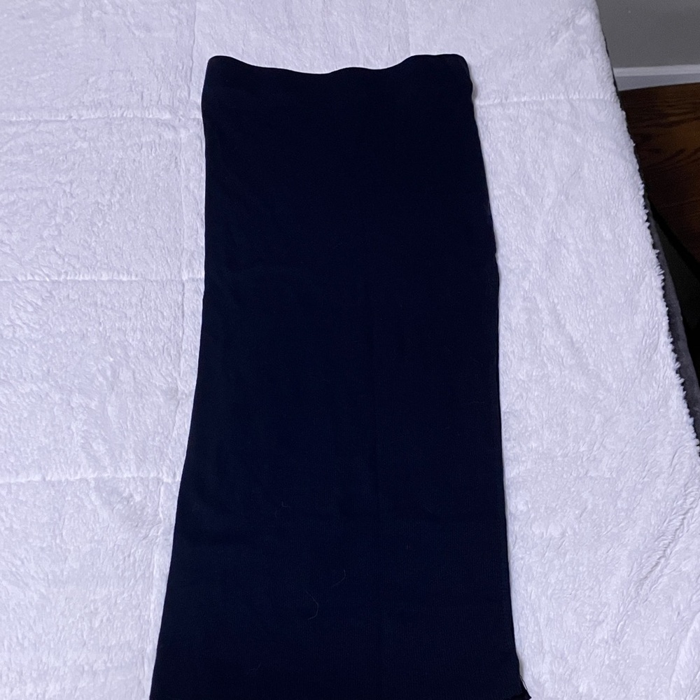 Cotton Citizen Deep Blue Pencil Skirt